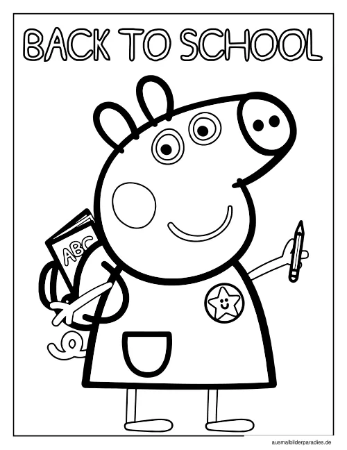 Peppa Wutz Ausmalbild 10 - kostenlos zum Ausdrucken