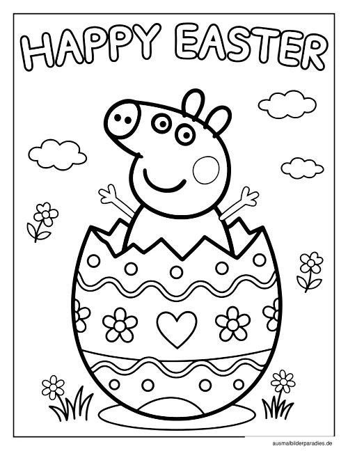 Peppa Wutz Ausmalbild 12 - kostenlos zum Ausdrucken