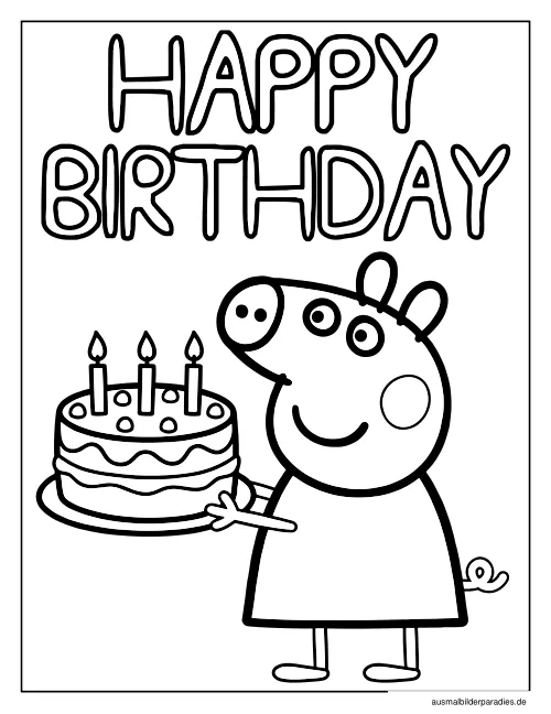 Peppa Wutz Ausmalbild 19 - kostenlos zum Ausdrucken