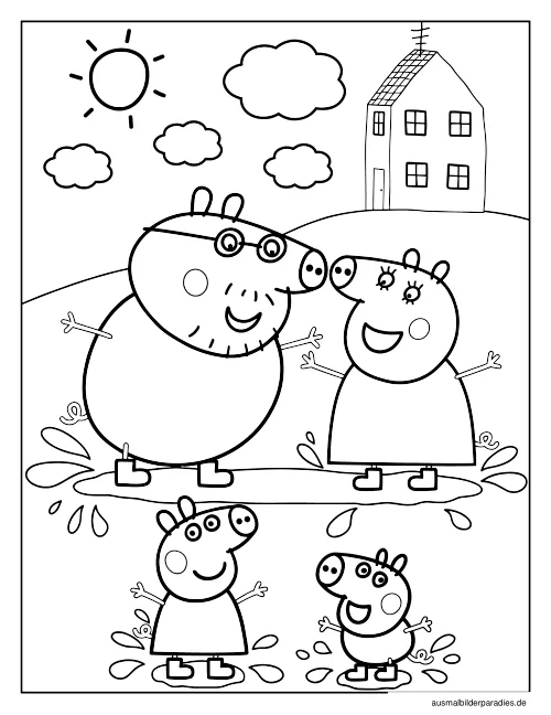 Peppa Wutz Ausmalbild 21 - kostenlos zum Ausdrucken