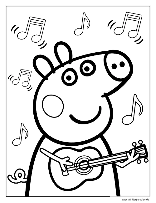 Peppa Wutz Ausmalbild 22 - kostenlos zum Ausdrucken