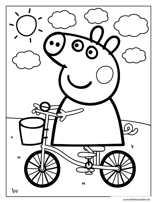 Peppa Wutz Ausmalbild 23 - kostenlos zum Ausdrucken