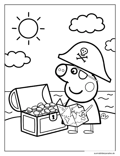 Peppa Wutz Ausmalbild 25 - kostenlos zum Ausdrucken