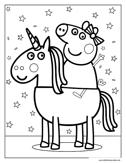 Peppa Wutz Ausmalbild 27 - kostenlos zum Ausdrucken