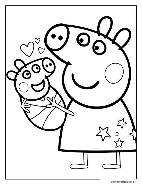 Peppa Wutz Ausmalbild 29 - kostenlos zum Ausdrucken