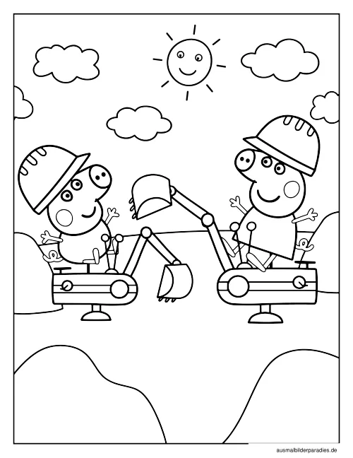 Peppa Wutz Ausmalbild 33 - kostenlos zum Ausdrucken