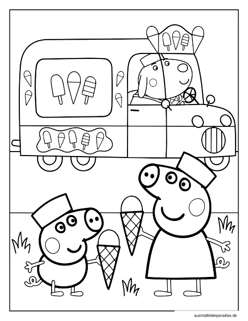 Peppa Wutz Ausmalbild 34 - kostenlos zum Ausdrucken