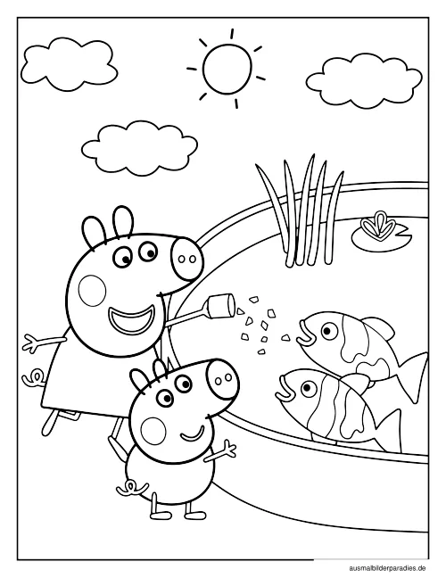 Peppa Wutz Ausmalbild 35 - kostenlos zum Ausdrucken