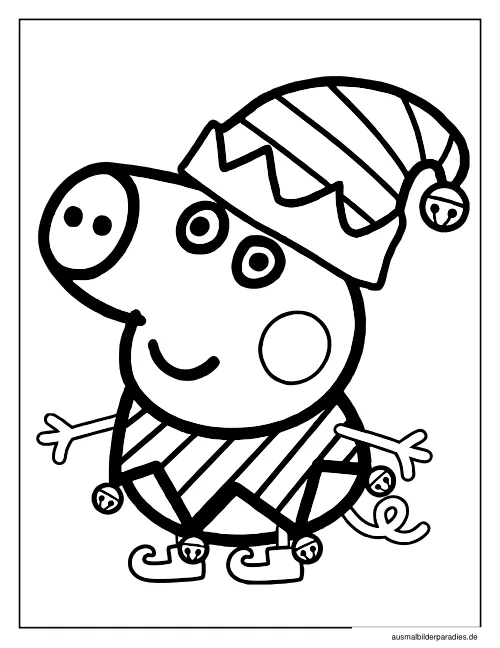 Peppa Wutz Ausmalbild 4 - kostenlos zum Ausdrucken