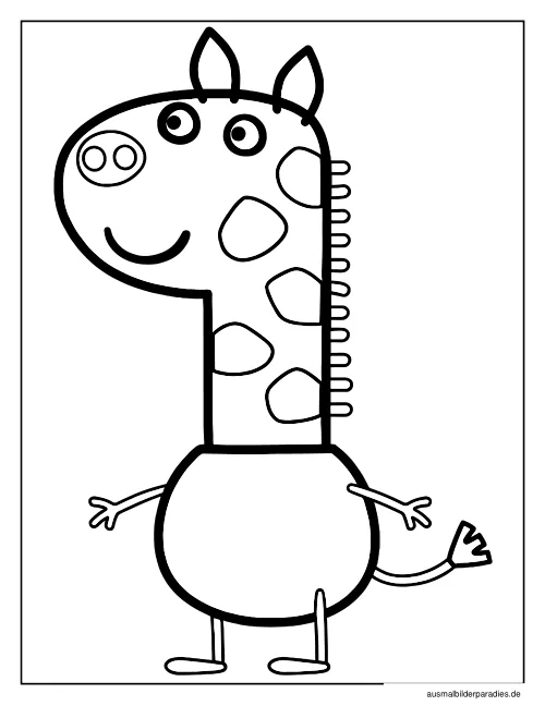 Peppa Wutz Ausmalbild 6 - kostenlos zum Ausdrucken