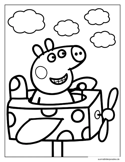 Peppa Wutz Ausmalbild 9 - kostenlos zum Ausdrucken
