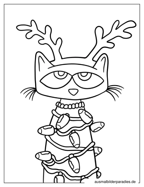 Pete the Cat Ausmalbild 18 - kostenlos zum Ausdrucken