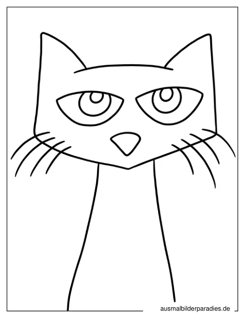 Pete the Cat Ausmalbild 19 - kostenlos zum Ausdrucken