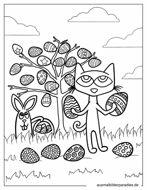 Pete the Cat Ausmalbild 5 - kostenlos zum Ausdrucken
