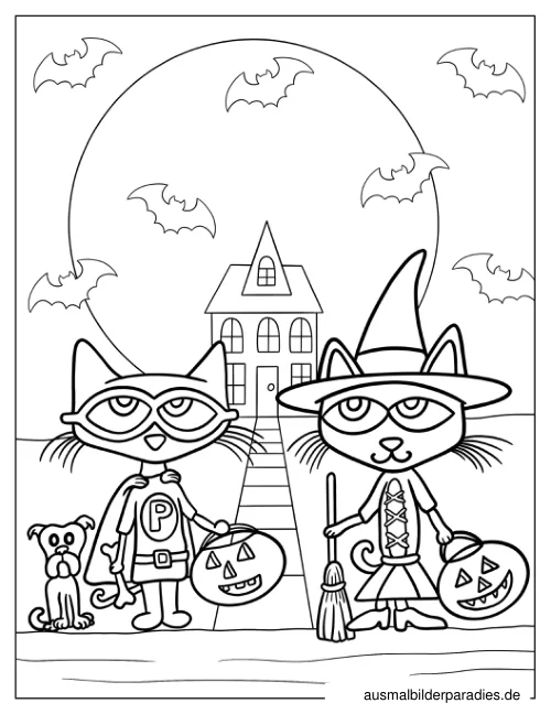 Pete the Cat Ausmalbild 8 - kostenlos zum Ausdrucken