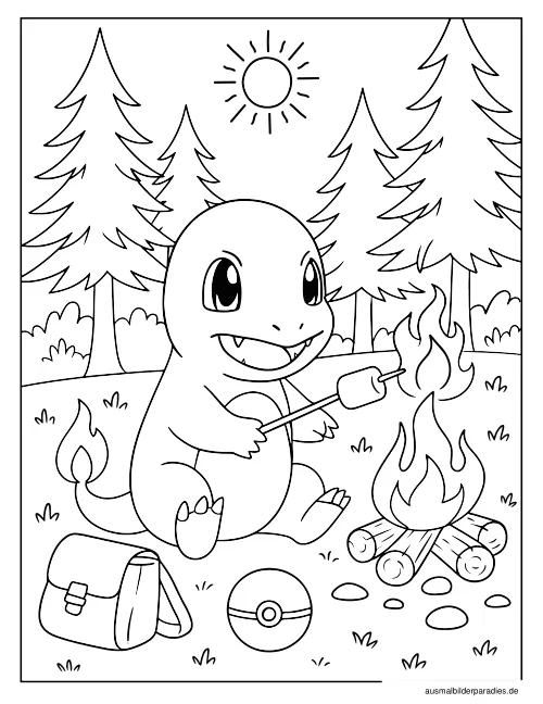 Pokémon Ausmalbild 10 - kostenlos zum Ausdrucken