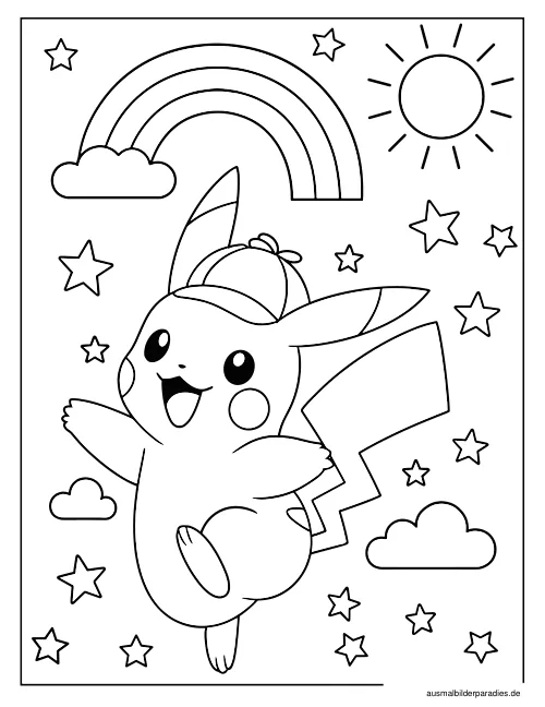 Pokémon Ausmalbild 12 - kostenlos zum Ausdrucken