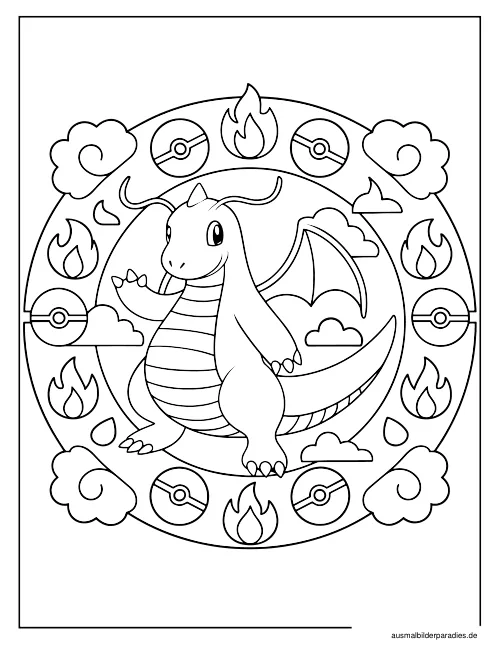 Pokémon Ausmalbild 16 - kostenlos zum Ausdrucken