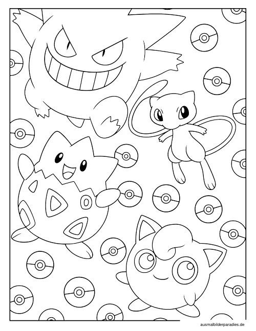 Pokémon Ausmalbild 23 - kostenlos zum Ausdrucken