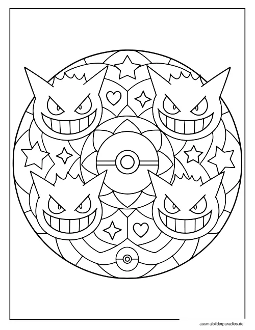 Pokémon Ausmalbild 25 - kostenlos zum Ausdrucken