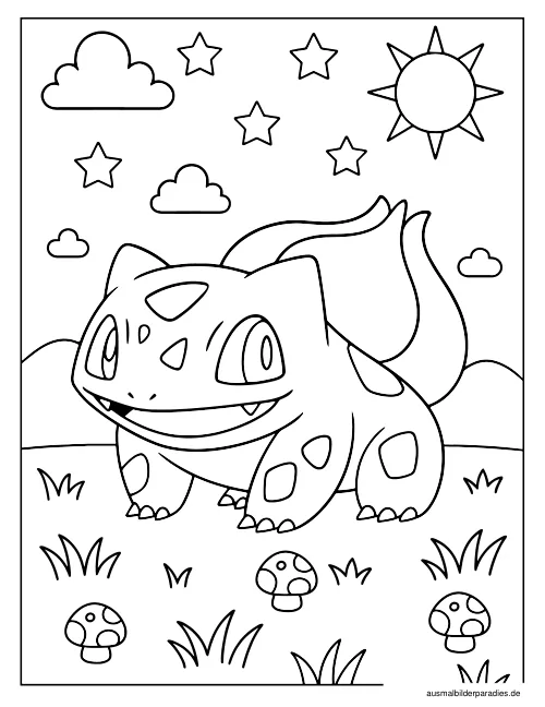 Pokémon Ausmalbild 3 - kostenlos zum Ausdrucken