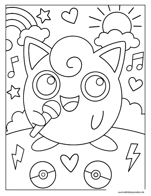 Pokémon Ausmalbild 35 - kostenlos zum Ausdrucken