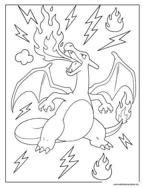 Pokémon Ausmalbild 8 - kostenlos zum Ausdrucken