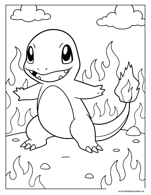 Pokémon Ausmalbild 9 - kostenlos zum Ausdrucken