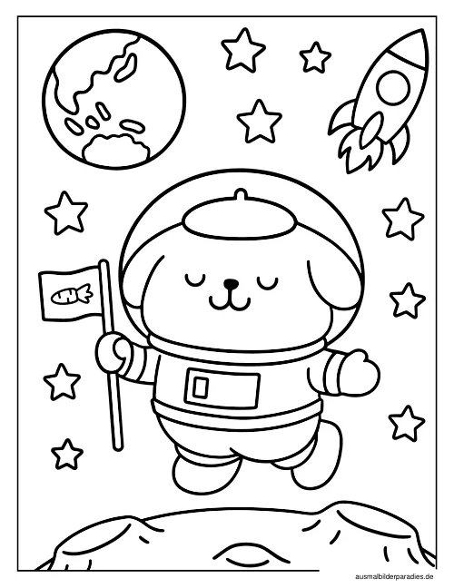 Pompompurin Ausmalbild 17 - kostenlos zum Ausdrucken