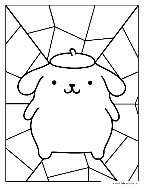 Pompompurin Ausmalbild 23 - kostenlos zum Ausdrucken