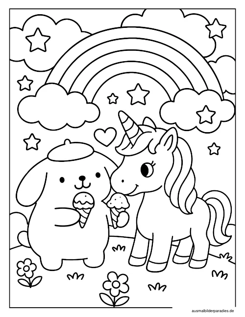 Pompompurin Ausmalbild 9 - kostenlos zum Ausdrucken