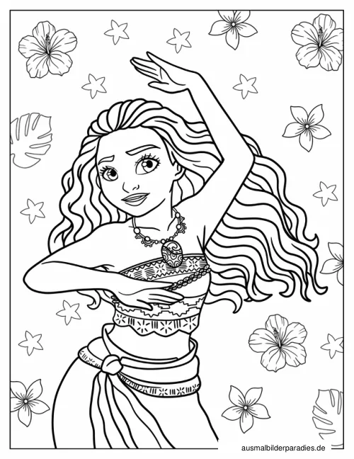 Prinzessin Ausmalbild 29 - kostenlos zum Ausdrucken