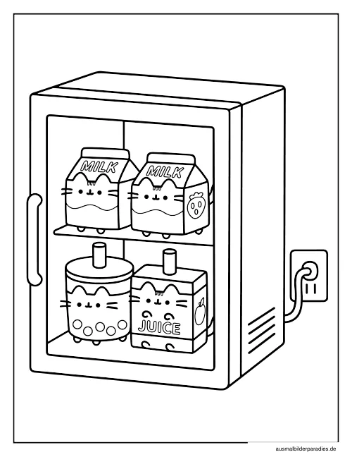 Pusheen Ausmalbild 27 - kostenlos zum Ausdrucken