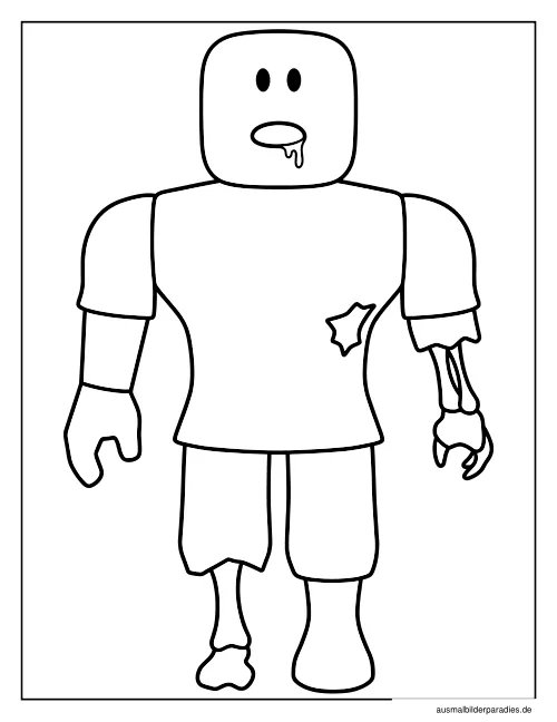 Roblox Ausmalbild 12 - kostenlos zum Ausdrucken