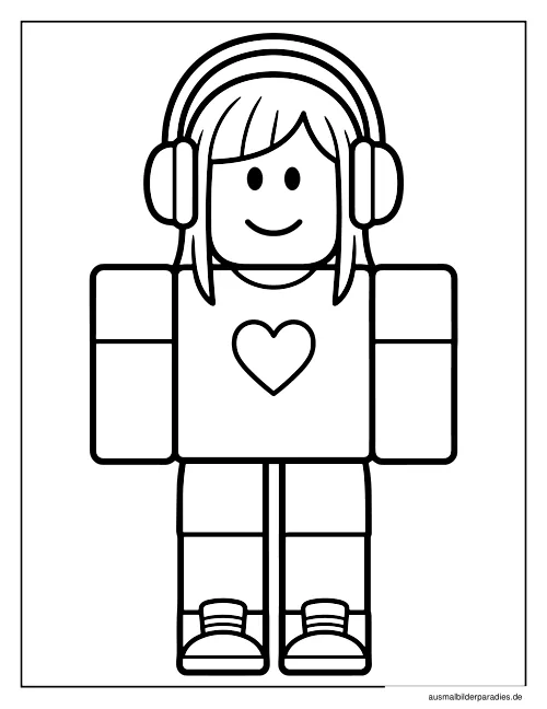 Roblox Ausmalbild 17 - kostenlos zum Ausdrucken