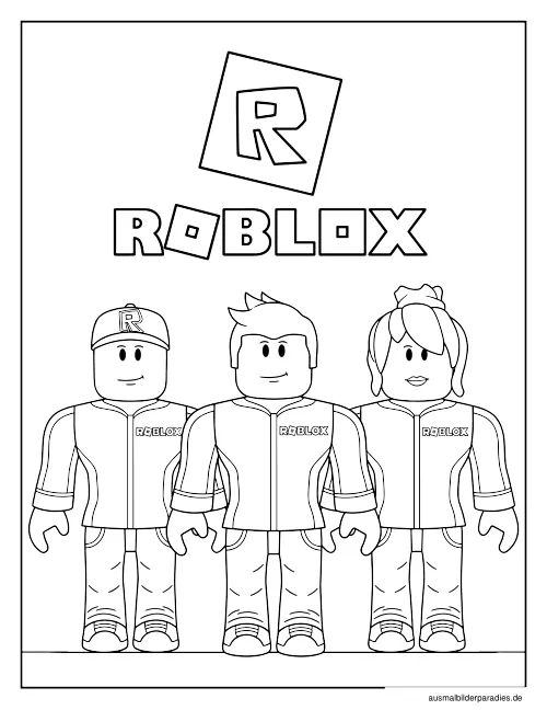 Roblox Ausmalbild 18 - kostenlos zum Ausdrucken