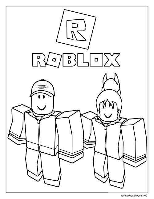 Roblox Ausmalbild 22 - kostenlos zum Ausdrucken