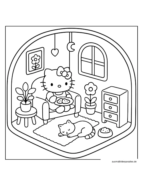 Sanrio Ausmalbild 13 - kostenlos zum Ausdrucken