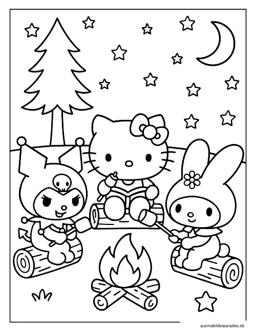 Sanrio Ausmalbild 21 - kostenlos zum Ausdrucken