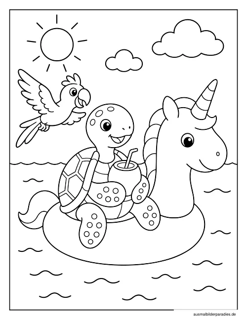 Schildkröte Ausmalbild 30 als Gratis-PDF Schildkröte Ausmalbild 30 - kostenlos zum Ausdrucken