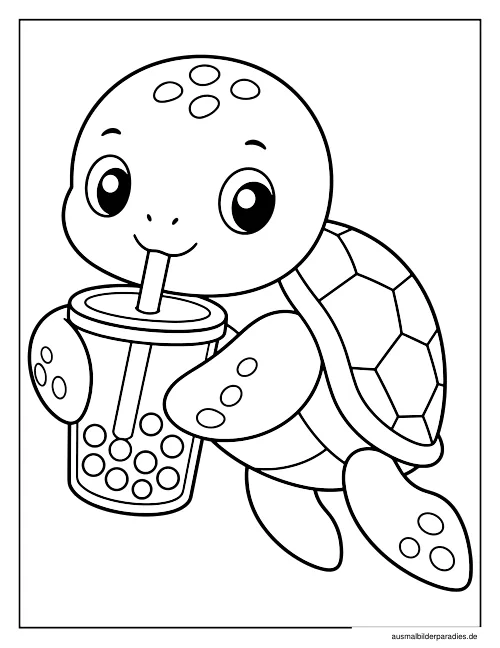 Schildkröte Ausmalbild 5 als Gratis-PDF Schildkröte Ausmalbild 5 - kostenlos zum Ausdrucken