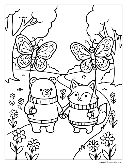 Schmetterling Ausmalbild 13 als Gratis-PDF Schmetterling Ausmalbild 13 - kostenlos zum Ausdrucken