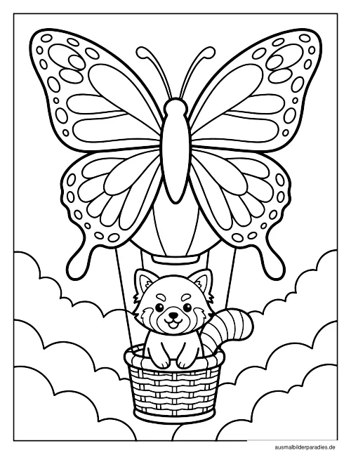 Schmetterling Ausmalbild 27 als Gratis-PDF Schmetterling Ausmalbild 27 - kostenlos zum Ausdrucken