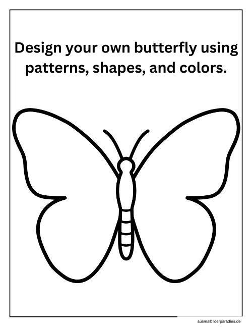 Schmetterling Ausmalbild 28 als Gratis-PDF Schmetterling Ausmalbild 28 - kostenlos zum Ausdrucken