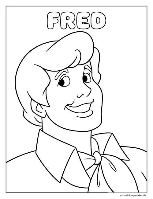 Scooby Doo Ausmalbild 13 - kostenlos zum Ausdrucken