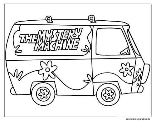 Scooby Doo Ausmalbild 17 - kostenlos zum Ausdrucken