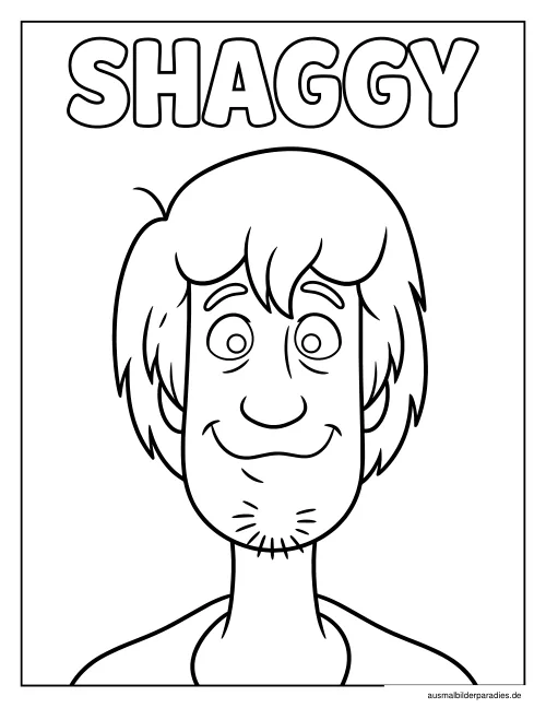 Scooby Doo Ausmalbild 18 - kostenlos zum Ausdrucken