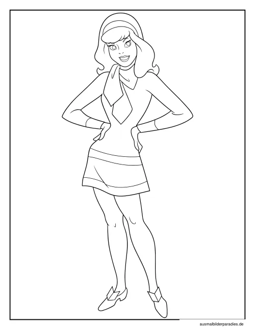 Scooby Doo Ausmalbild 2 - kostenlos zum Ausdrucken