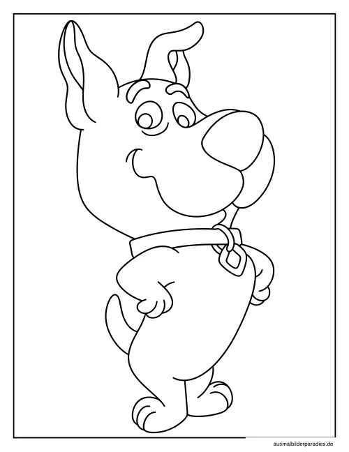 Scooby Doo Ausmalbild 26 - kostenlos zum Ausdrucken