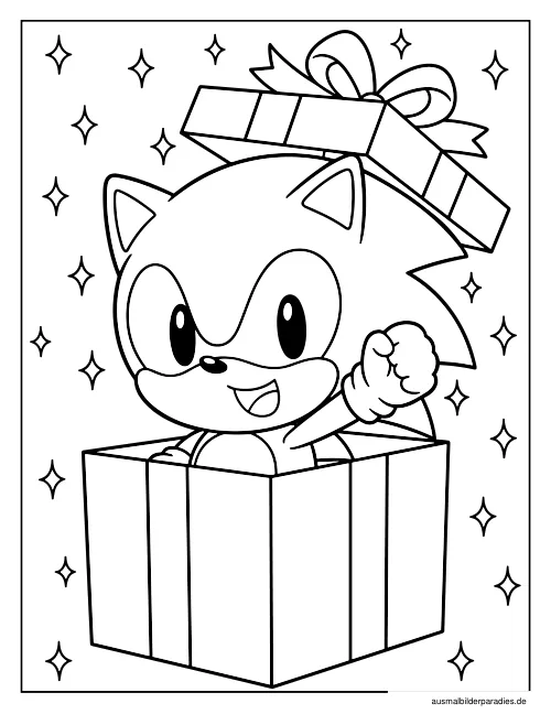 Sonic Ausmalbild 22 - kostenlos zum Ausdrucken